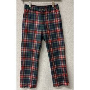 Janie & Jack Boys Size 7 Tartan Plaid Wool Pants Red Blue Green Preppy Holiday